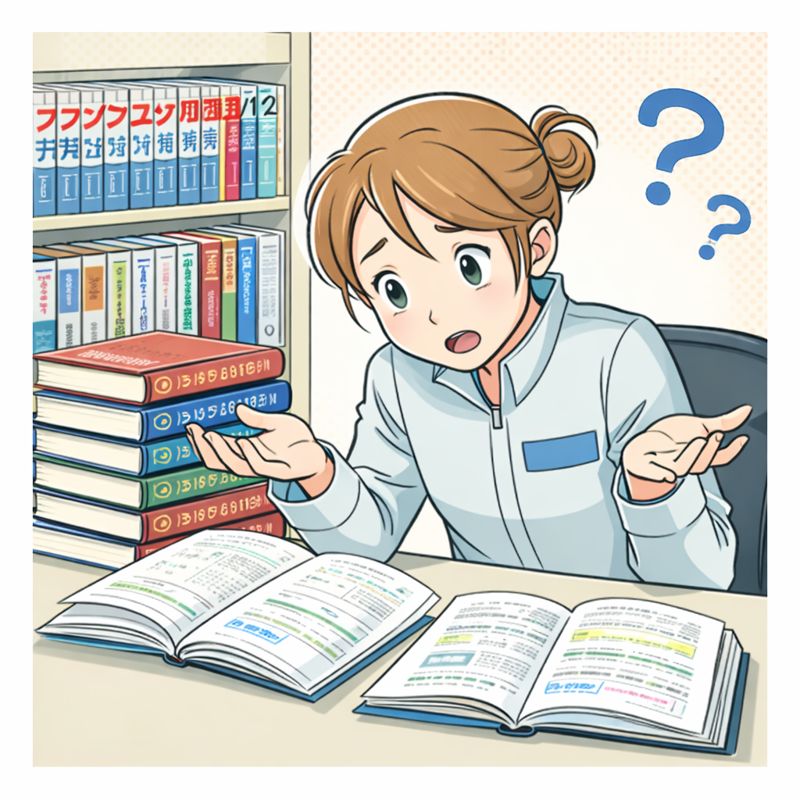 困惑しているエンジニアのイラスト